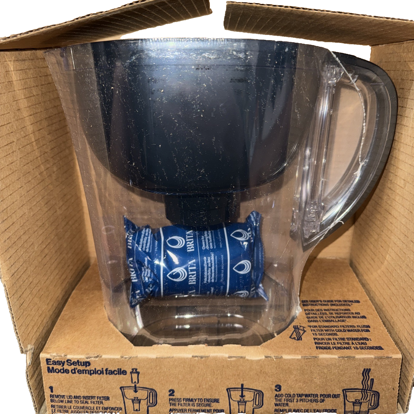 Brita Everyday w/Smart Light Indicator Plus Translucent Jet Black 1ct