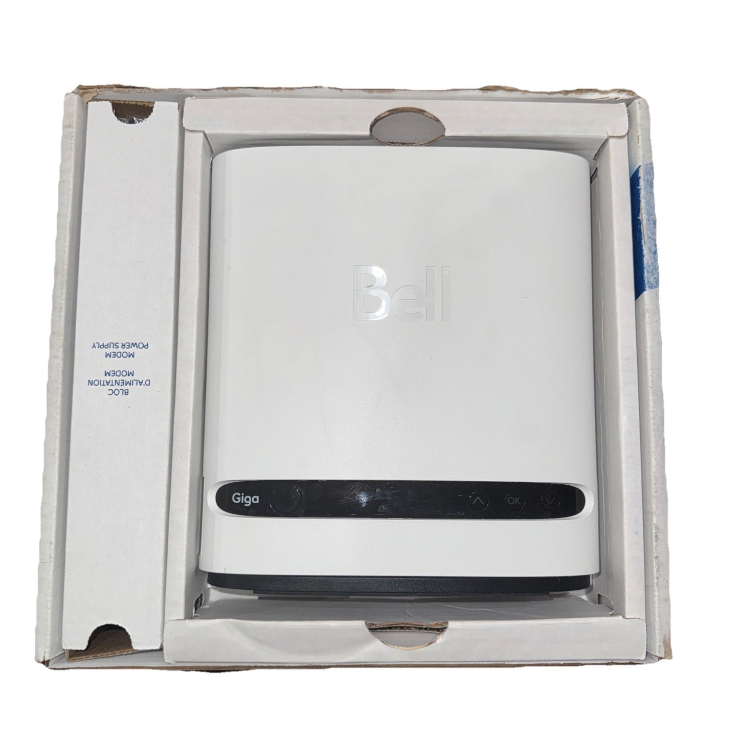 Bell Giga Hub 253960552 White Fiber Router  - Sourced From Liquidation Lot
