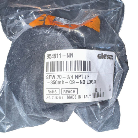ELESA Cap Flr Breather Hydraulic P/N 276245 - High-Performance Breather Cap – a black plastic bag with a label on it