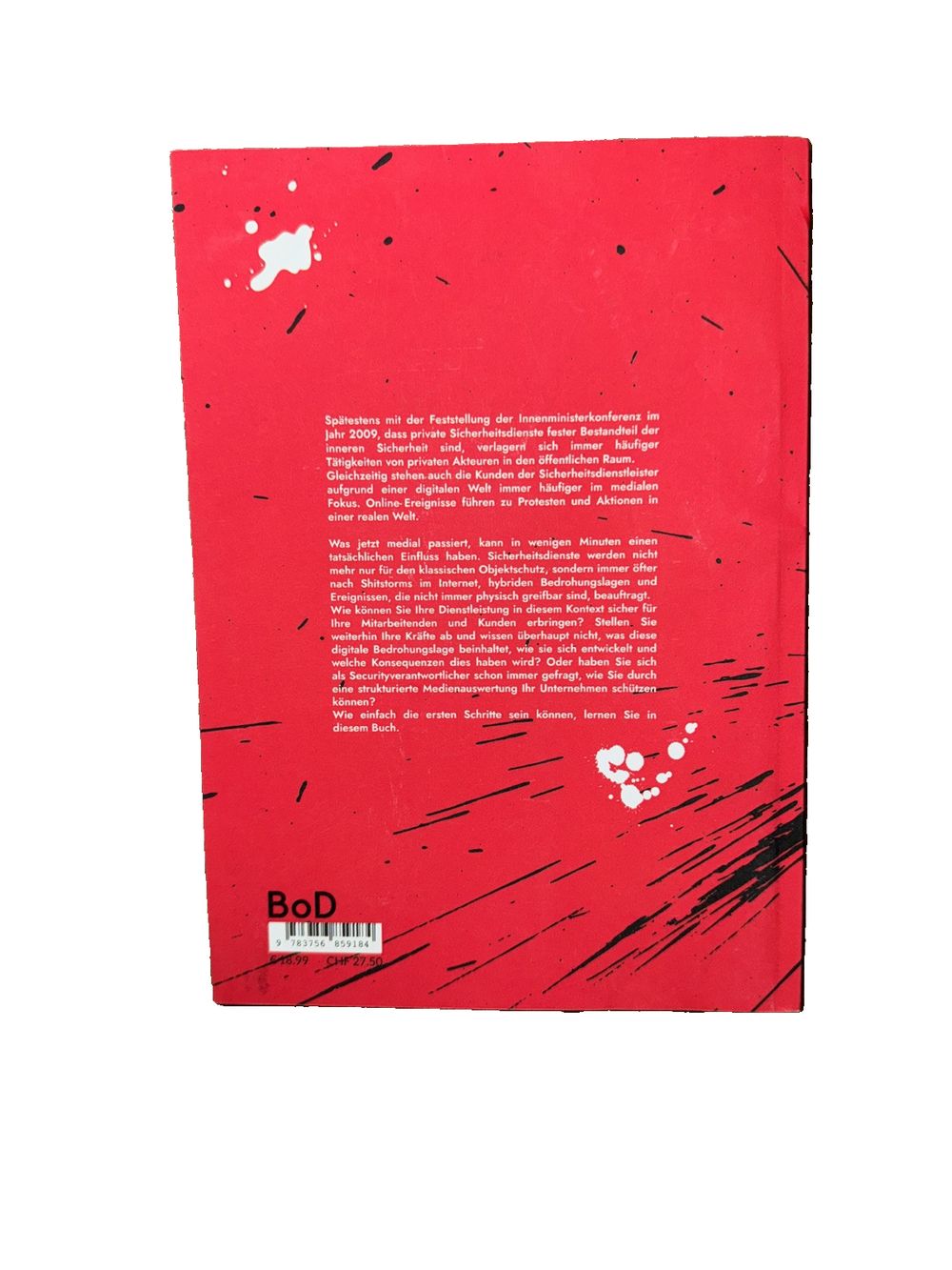 Social Media Beobachtung zur Lagebeurteilung in der Sicherheitswirtschaft: Mehrw, DaveyDooDeals – a red book with black and white writing o…