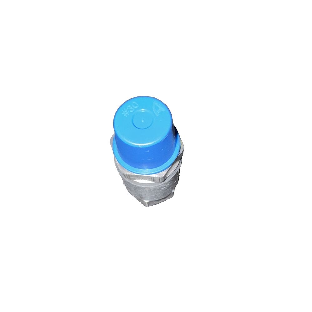 2200 : Norgren Linegard Breakaway Valve – a blue plastic push button on a white background