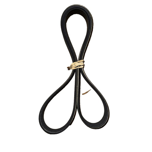 NEW BMW 3 F30 ALTERNATOR BELT 11288646475 8646475 2014 ORIGINAL – a black leather dog leash with a gold metal hook