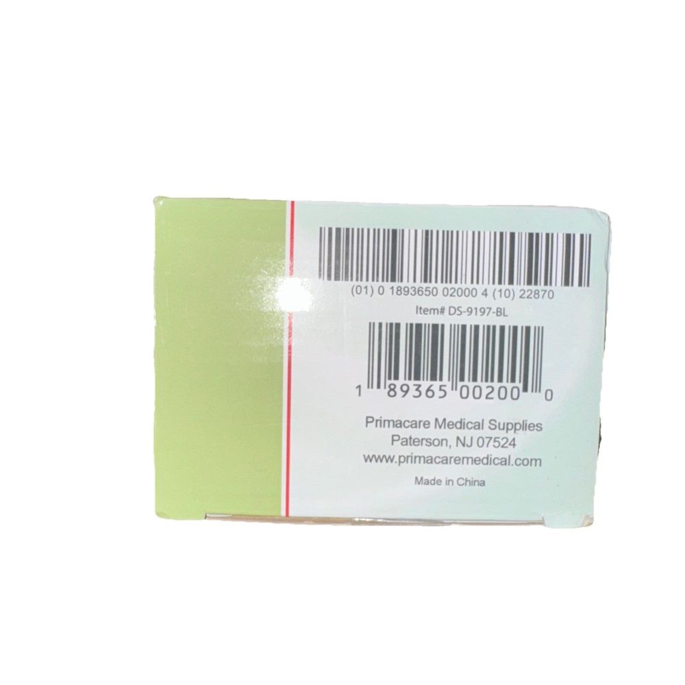 Primacare DS-9197-BL Manual Adult Blood Pressure Kit with Stethoscope and Case – a piece of paper with a barcode on it