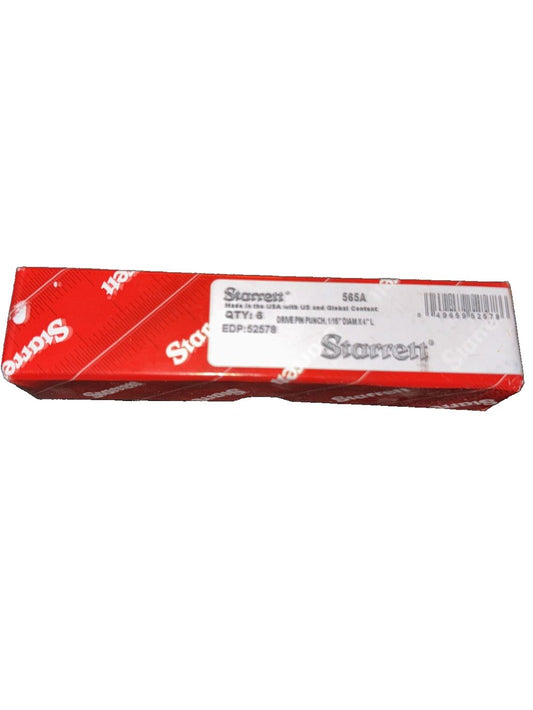 Starret 565A Pin Punch 6 Pack – a red box of paper with a white background