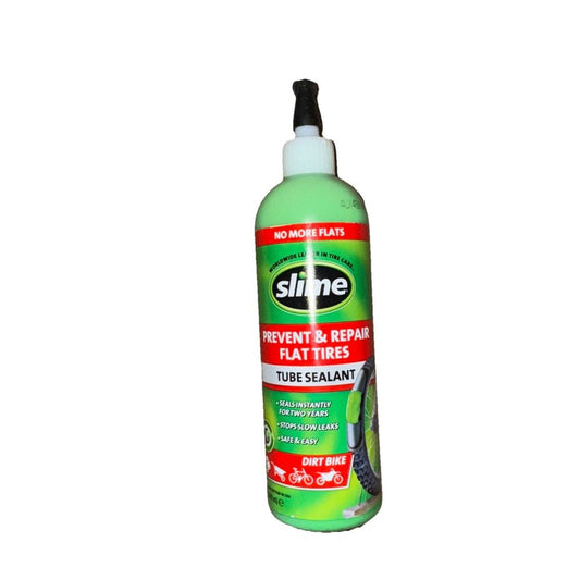 slime prevent and repair tire sealant 16FL oz – a bottle of green spray with a white background