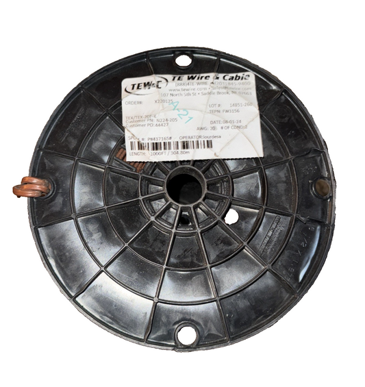 TEX-20F-K 20AWG Hook-Up Wire, 1000FT Spool – N224-205, Stranded Copper