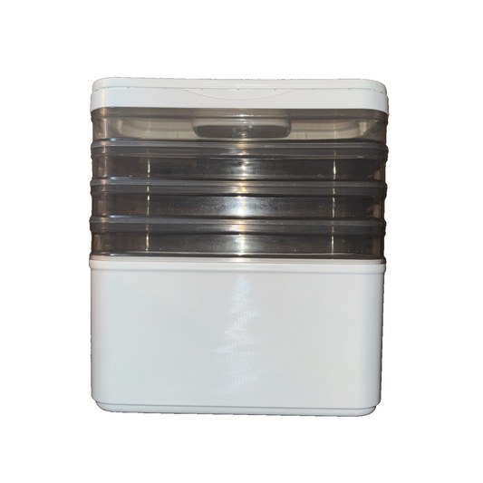 5 Tier Medicine Storage Container White + Daily Pill Organizer
