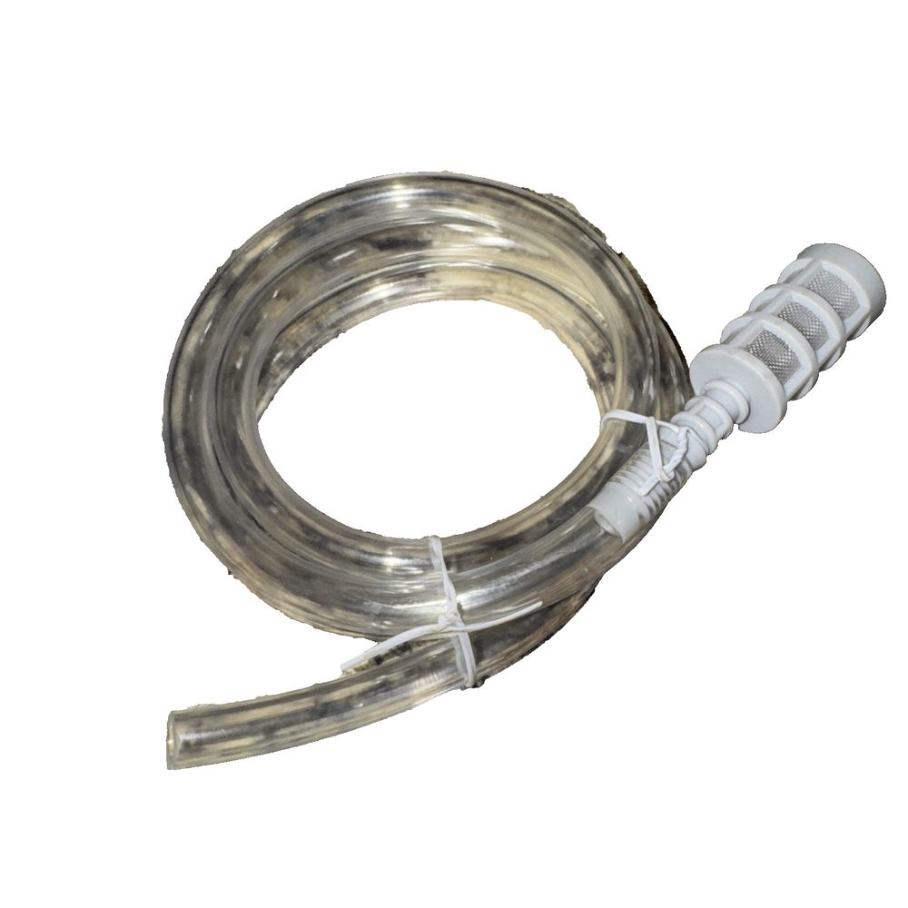 Portable Water Pump Tubing With Filter Attached, DaveyDooDeals – a hose with a white hose handle