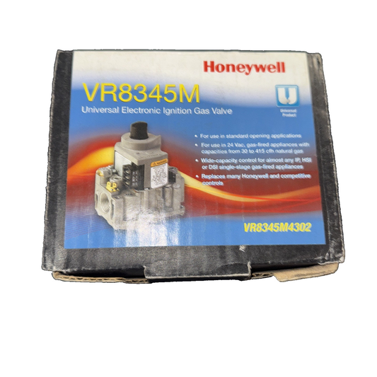 Honeywell VR8345M-4302 Gas Valve 24V Universal Standard Opening Intermittent/Dir