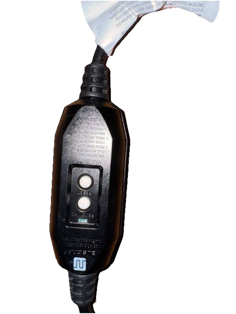 ELEGRP G1215CA G20CAR Auto-Monitoring GFCI Replacement Plug Inline – a black and white photo of a digital meter