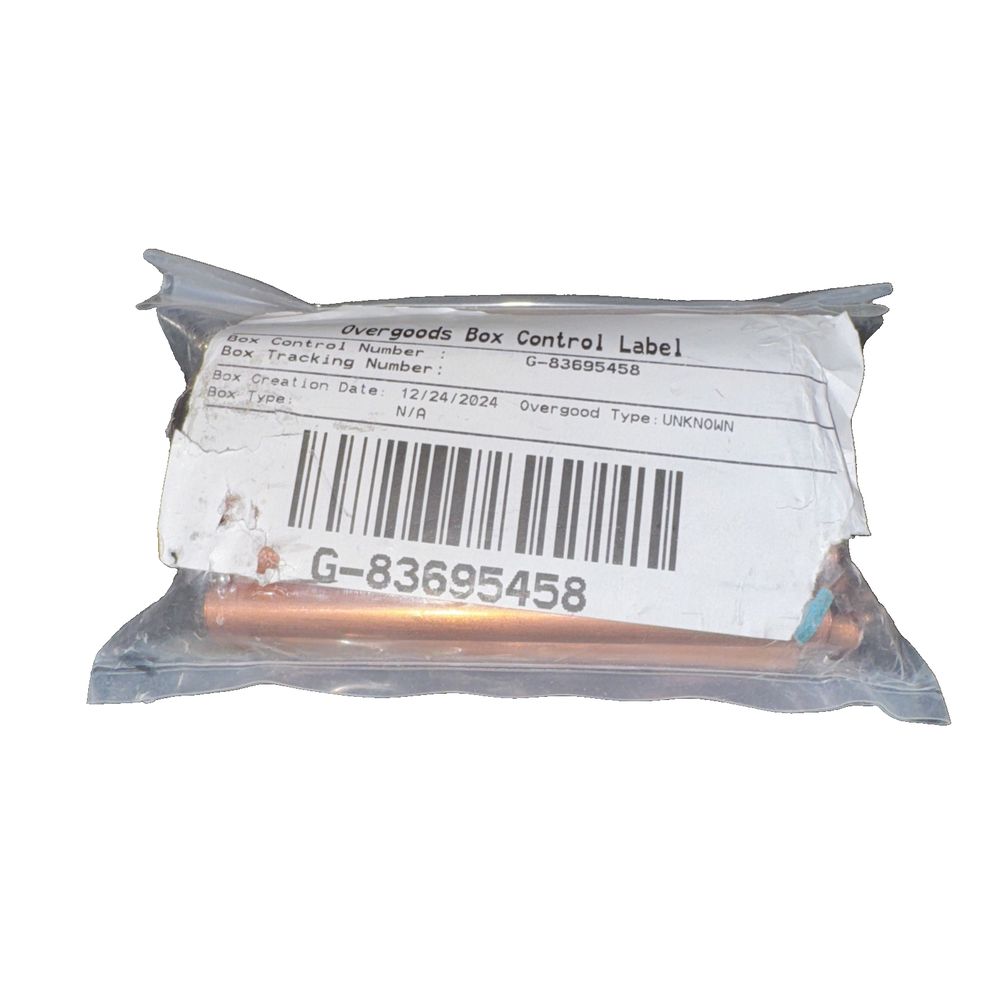 Current Tip 1/16" AL 25 Pack, DF – a small piece of copper foil on a white background