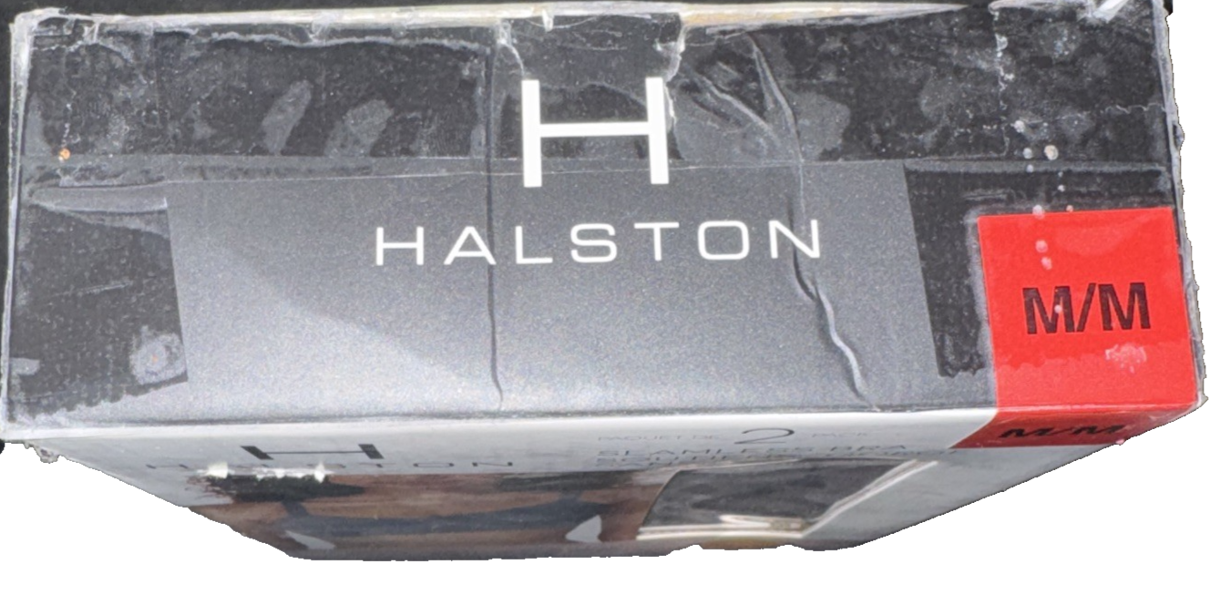 Halston 2 Pack Seamless Bra Colors Light Blue And Light Brown Size Medium