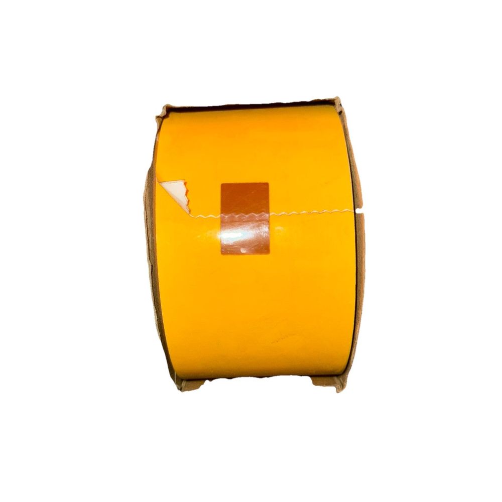 Brady 104342 ToughStripe Floor Marking Tape, 3" x 100" – a roll of yellow tape on a white background