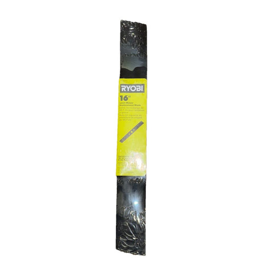 RYOBI Lawn Mower Blade 16 in Replacement Hardened Steel Fits 18V Push Mower – rys black nylon nylon strap