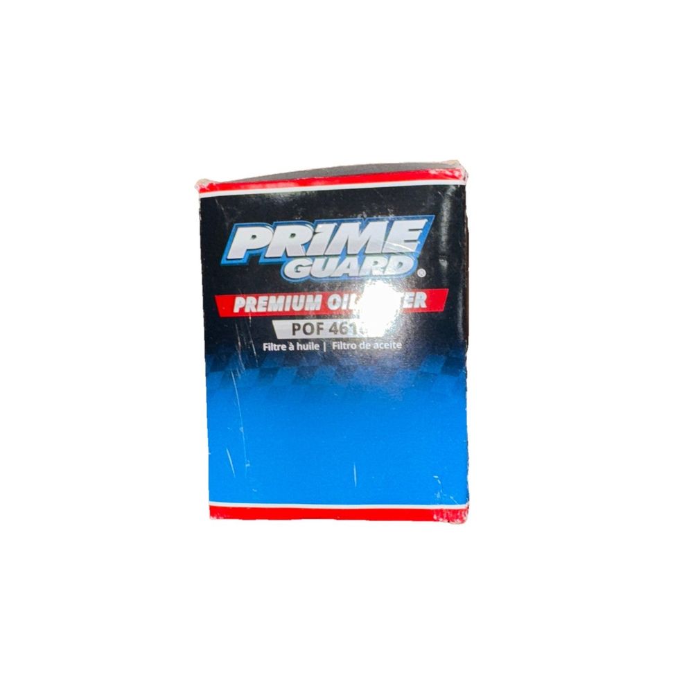 Prime Guard Premium Engine Oil Filter POF 4610 – a blue and black box of prime power