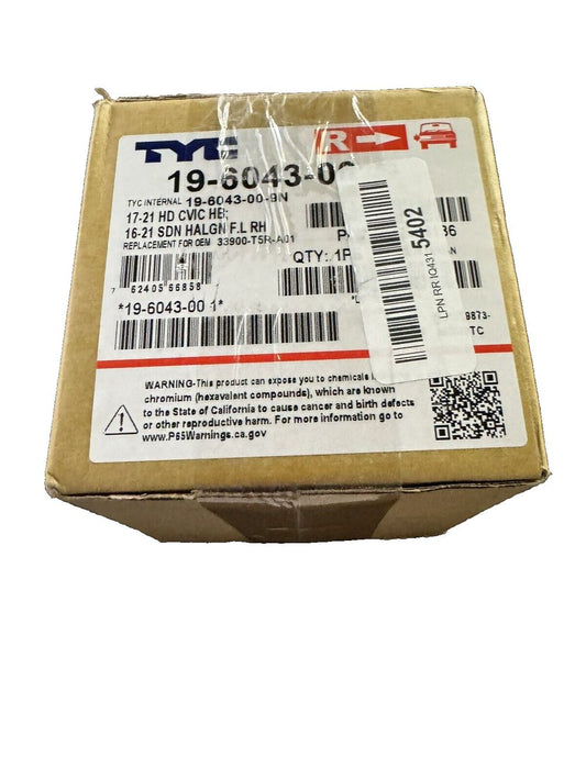 TYC 19-6043-00-1 Replacement right Fog Lamp (Compatible with HONDA), 1 Pack – tf - 10 - 1 - 1 / 2 - 1 / 4 - 1 / 4 -