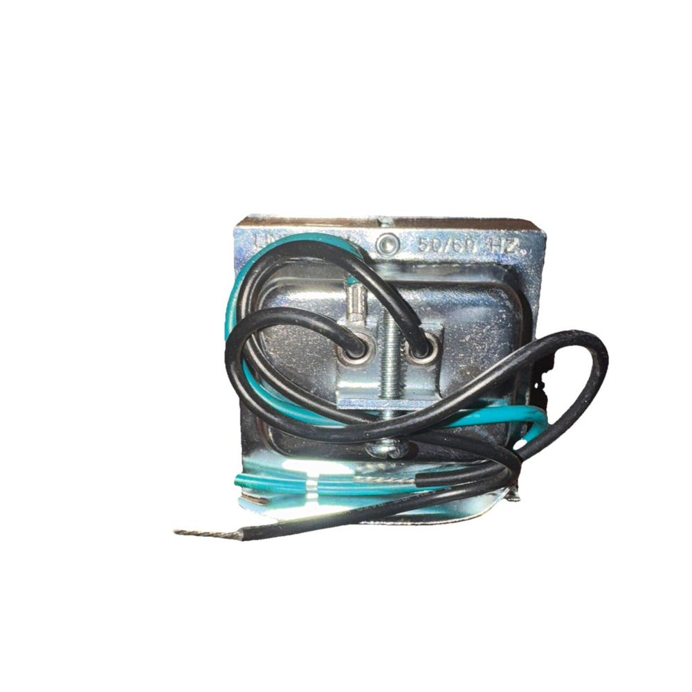 Edwards 599 Class 2 Transformer PRI: 120V 50/60HZ SEC: 24V 40VA E4295 24207 CX – a small electric motor with a wire and a wire