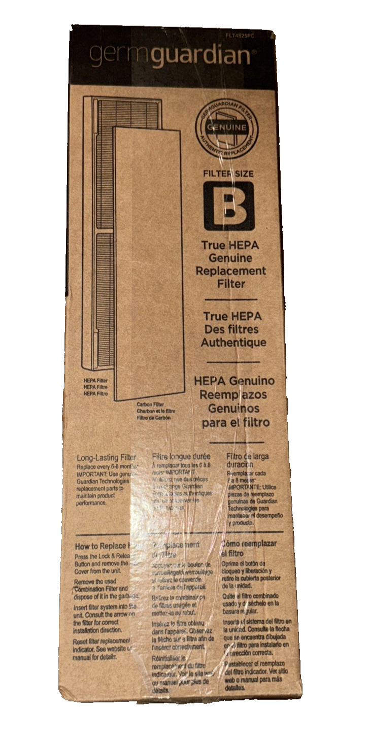 GermGuardian FLT4825 HEPA Genuine Replacement Air Filter - Black