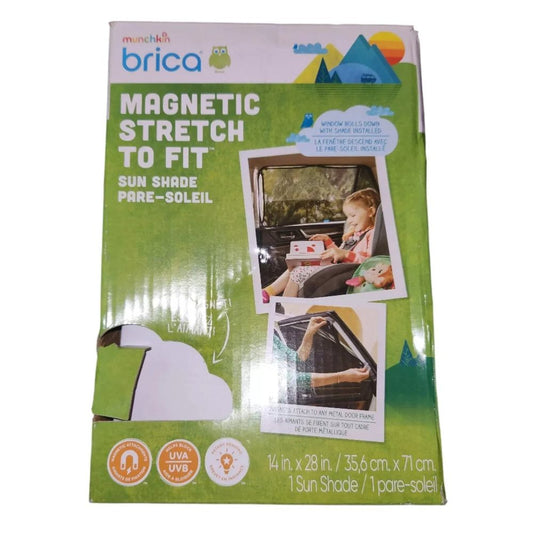 Stretchable Black Magnetic Sun Shade for Munchkin Brica - 1 Pack - Universal Fi – the magic stretch car seat cover