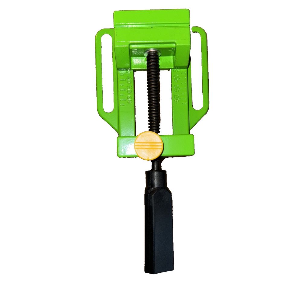 Precise and Powerful Flat Vice, Unbranded – a green plastic jacking tool with a black handle