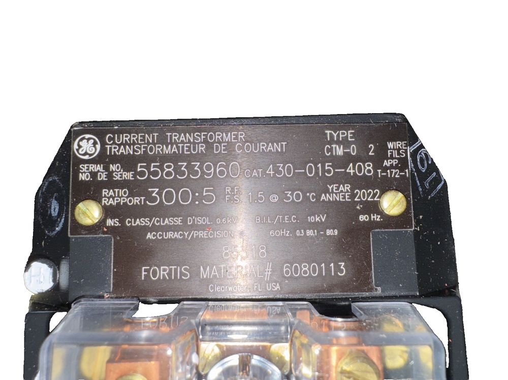 GE Current Transformer 430-015-408 Ratio 300:5 – High-Precision Electrical – a circuit circuit circuit with a circuit circuit