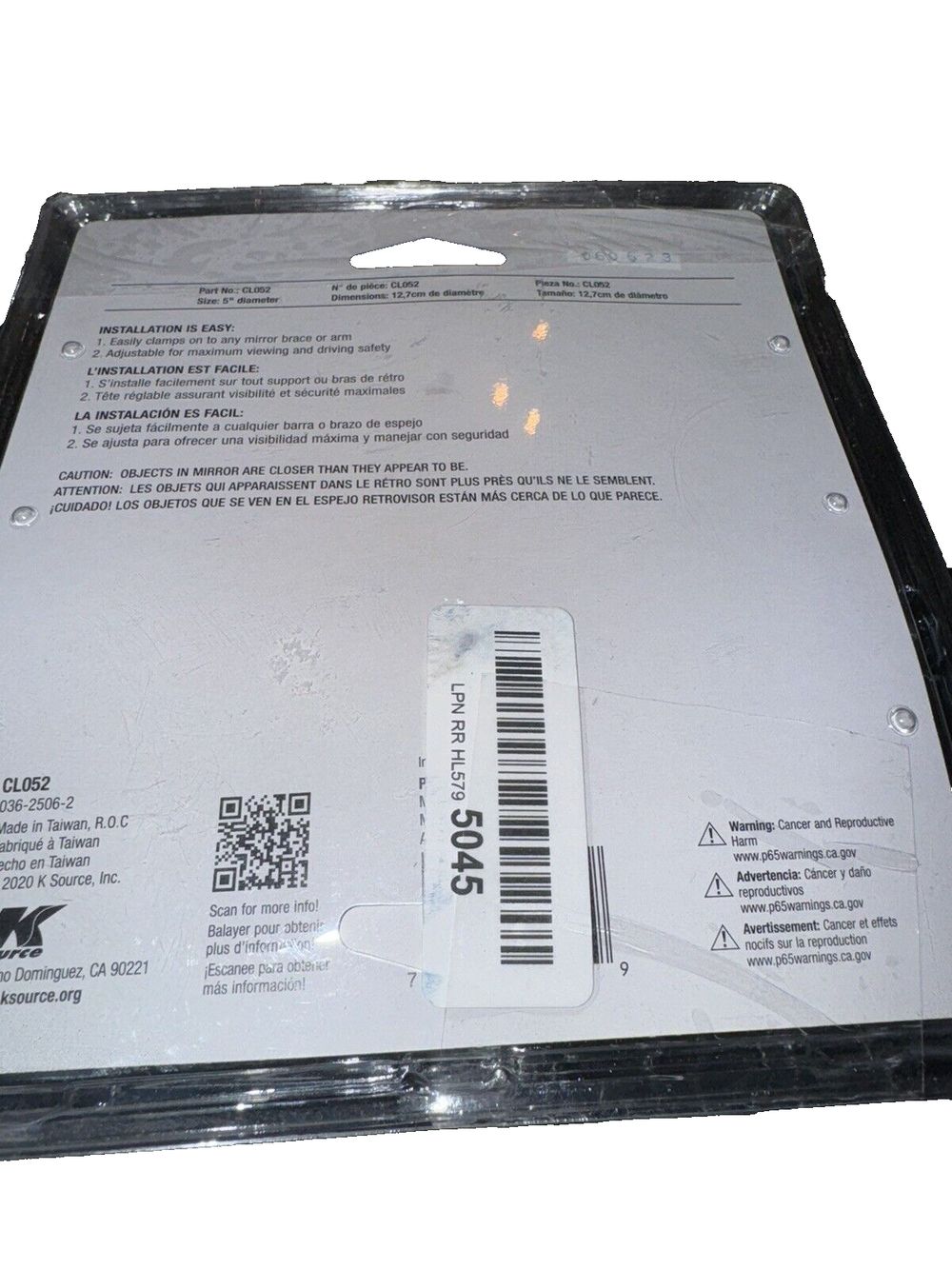 Fit System CL052 Round Clamp-on Spot Mirror – a hard drive with a bar on it