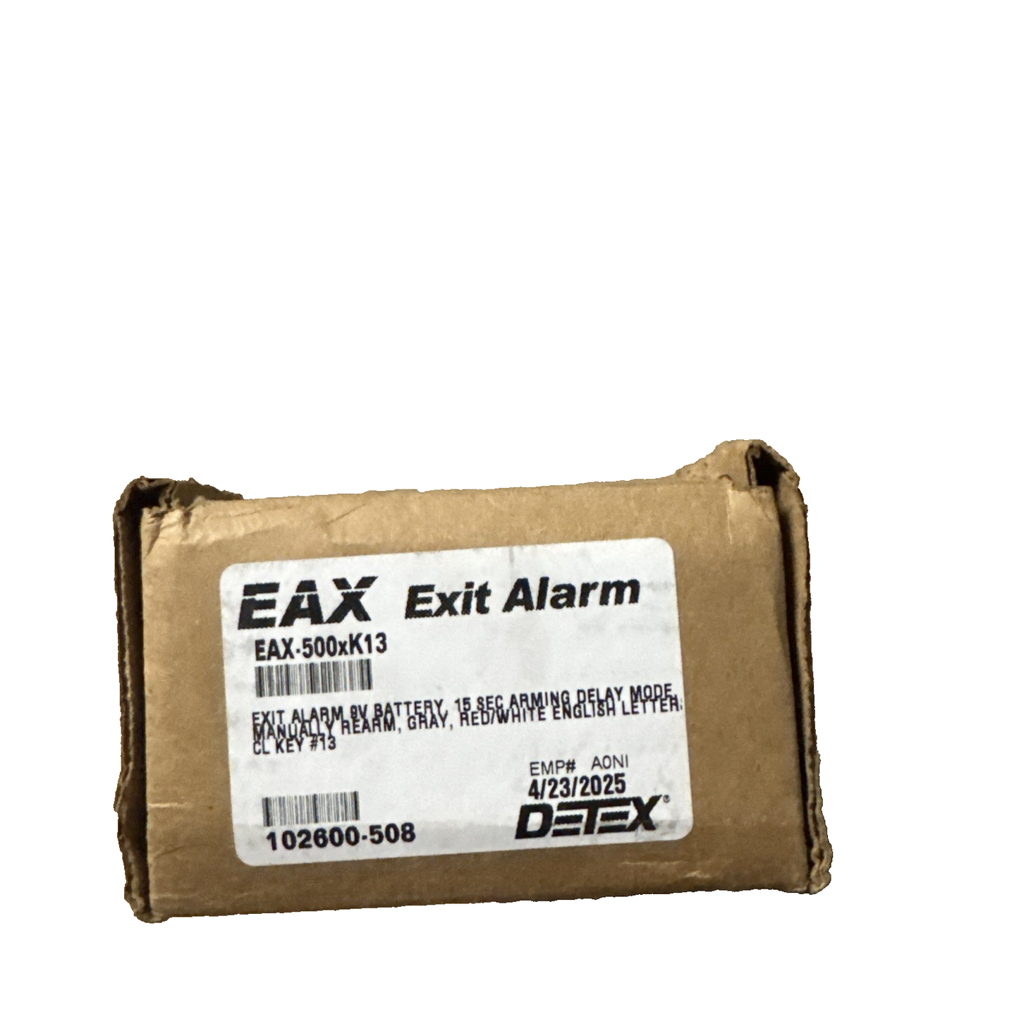 EAX Exit Alarm EAX-500 XK13 102600-508 Battery Poward Alarm