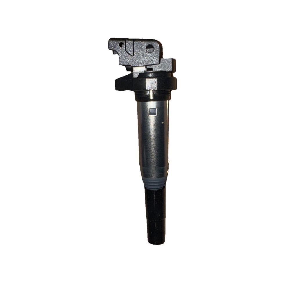 Standard Motor Products UF-667 Ignition Coil (InterMotor) – a black and silver metal object on a white background