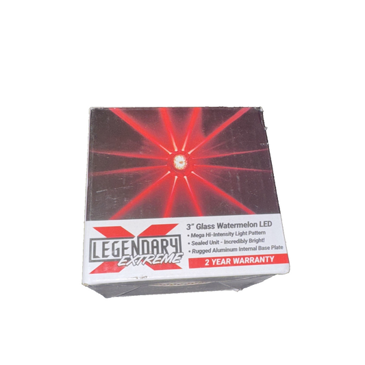 100061AA Legendary Extreme Large Glass Watermelon Amber