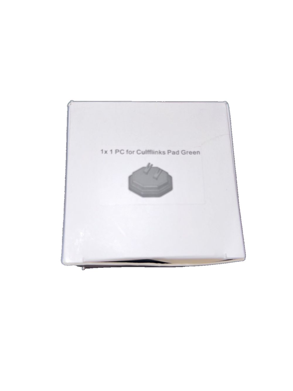 1X 1 Pc for Cufflings Pad Green Display Mount, DaveyDooDeals – a white box with a small plastic container