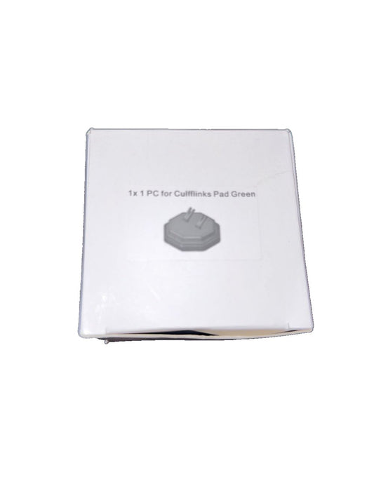 1X 1 Pc for Cufflings Pad Green Display Mount, DaveyDooDeals – a white box with a small plastic container