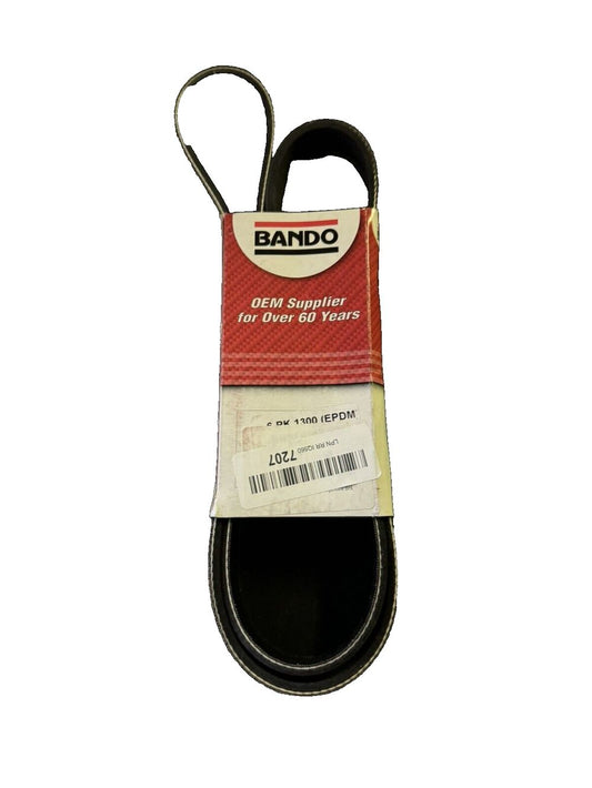 BANDO 6PK1300 OEM Quality Serpentine Belt – a black leather shoe with a white label