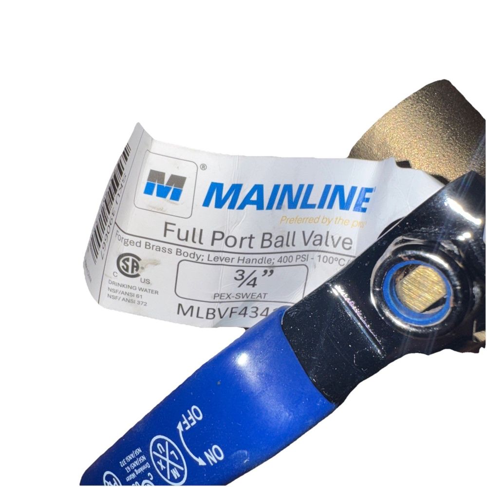 Mainline Full port Ball Valve 3/4": Pex-Sweat-Solder, DaveyDooDeals – a pair of pliers with a tape