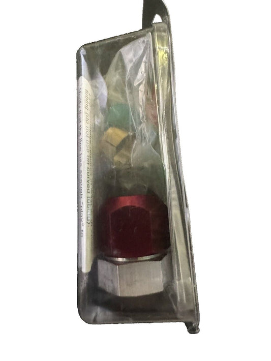 Dorman 800-995 5-8" O.D. Line Terminator Block Off Kit Ready To Paint If Needed – a small red pill pill in a clear bag