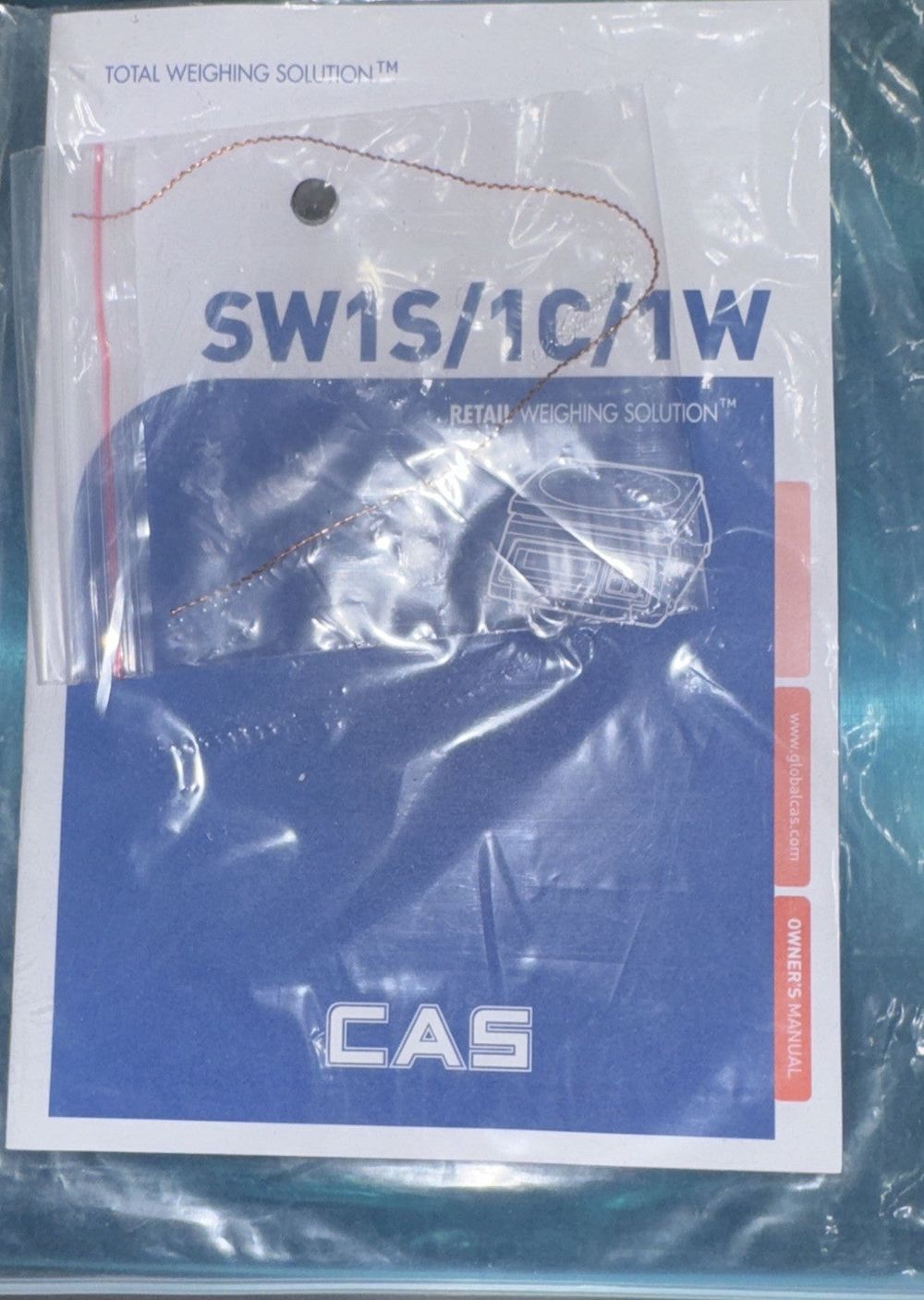 Cas Sw-1-20 Portable Digital Scale 20 lb x 0 01 lb Legal for Trade – a package of blue and white items
