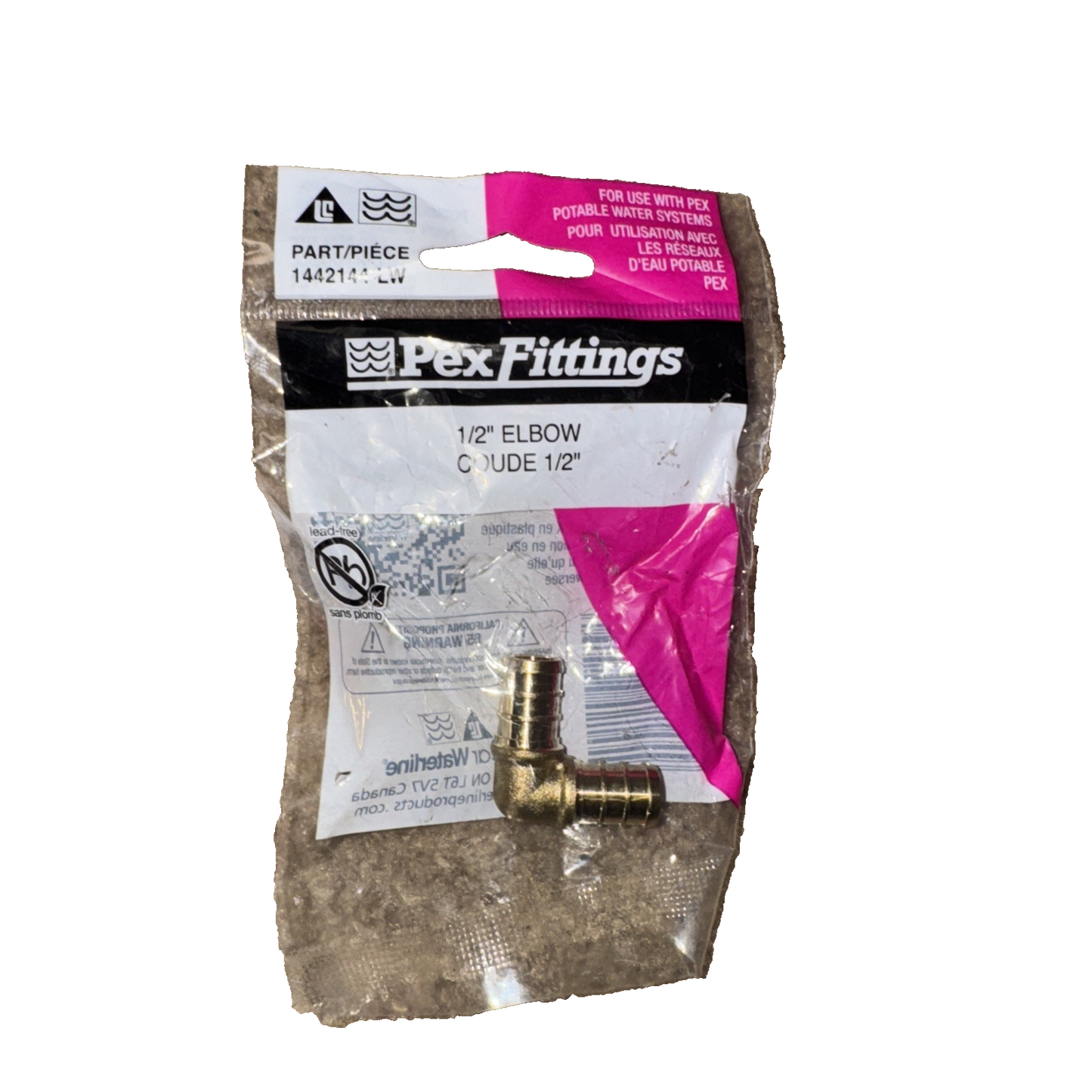 1/2" PEX Brass 90 Degree Elbow 8 Pack