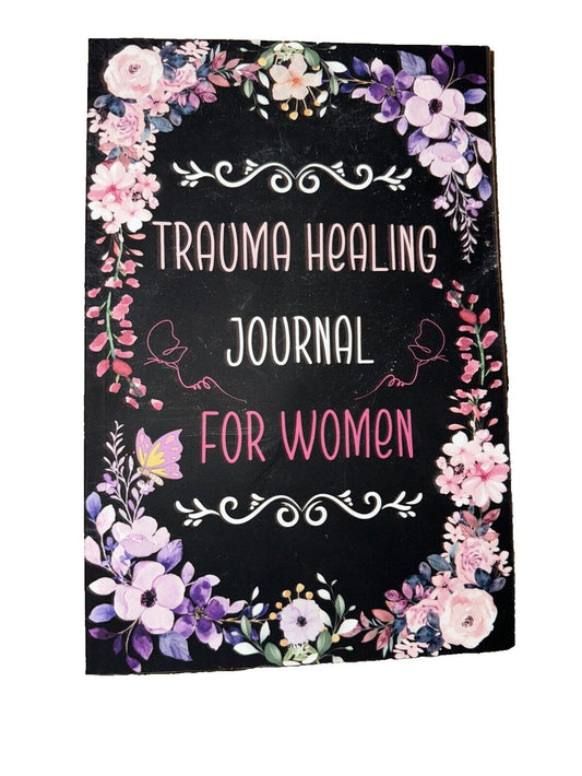 Trauma Healing Journal for Women: Empowerment and Renewal Your 90-Day Trauma Hea, DaveyDooDeals – a black and pink floral journal with the…