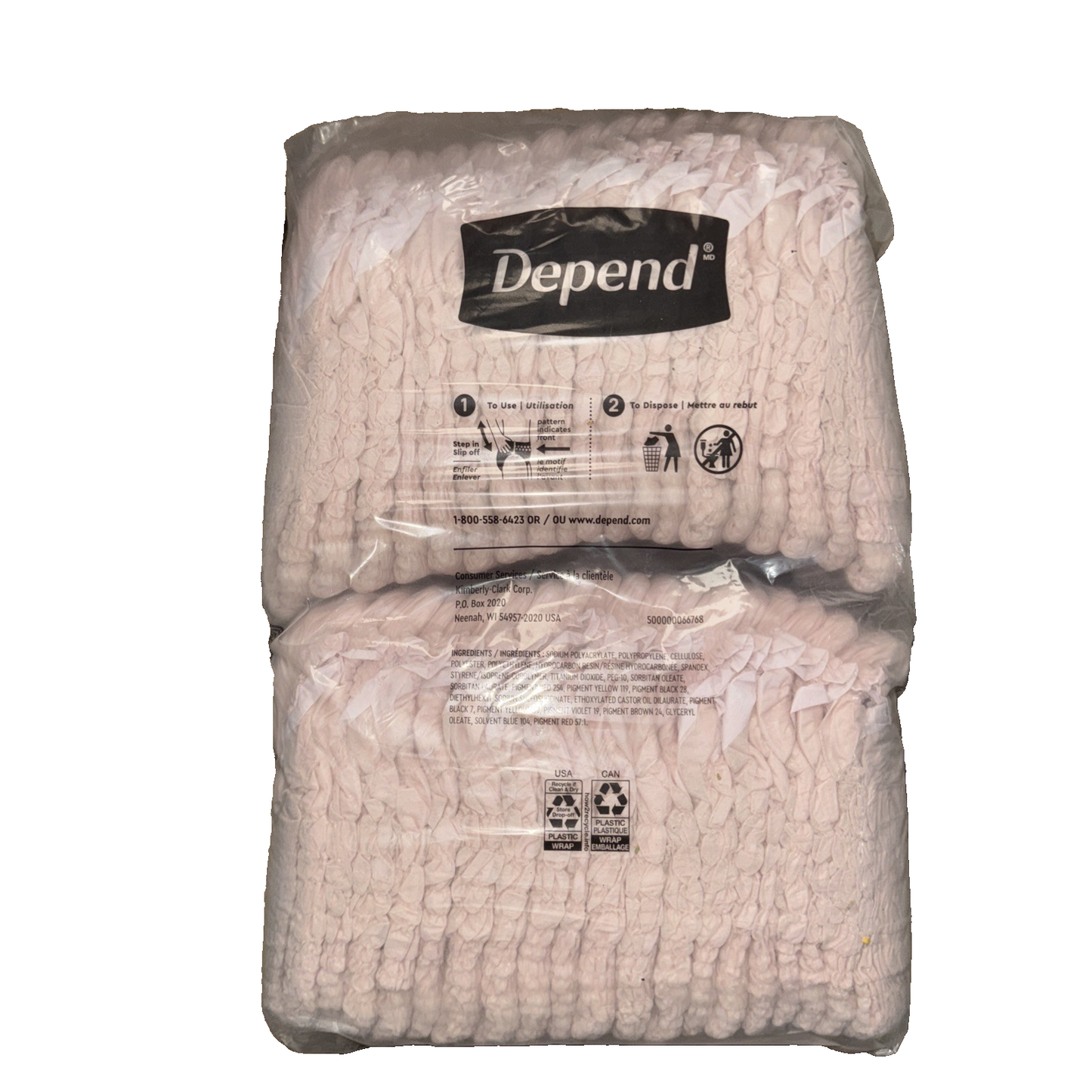 Depend Fit-Flex Incontinence Underwear for Women, Medium, 38 Count - Brand New