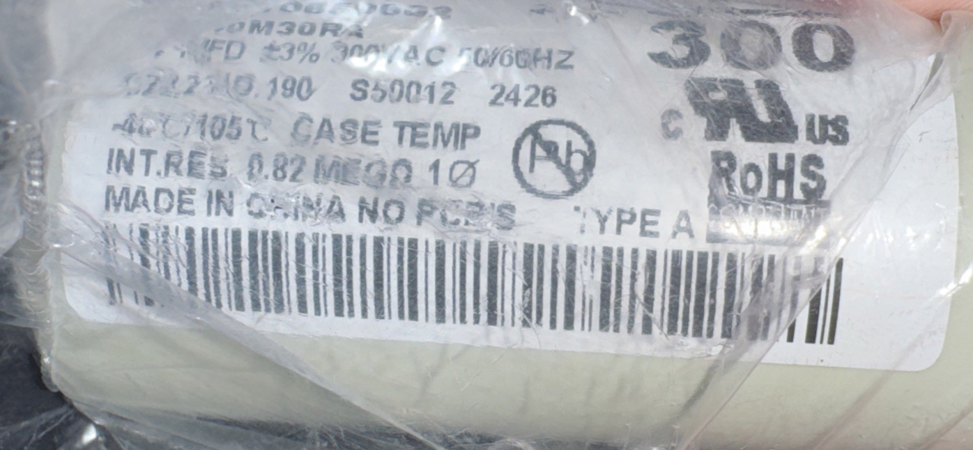 Advance 7C140M30RA Capacitor Dry 14.0Mf 300V