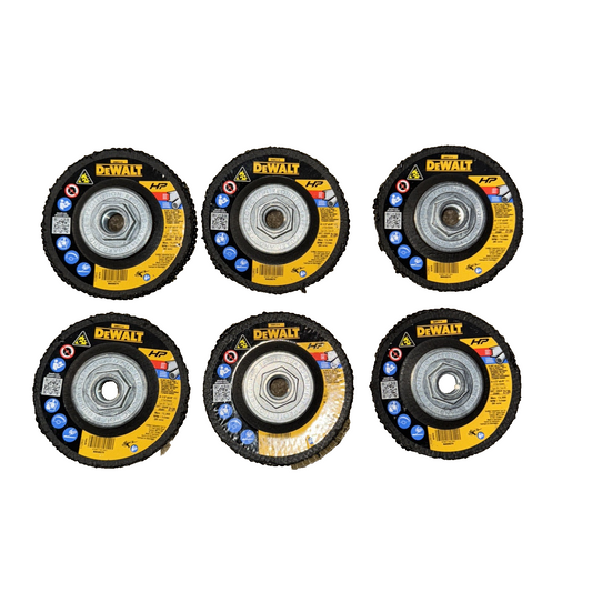 Dewalt DW8314 37347 by 5/8-Inch -11 120 Grit Zirconia Angle 6 Pack