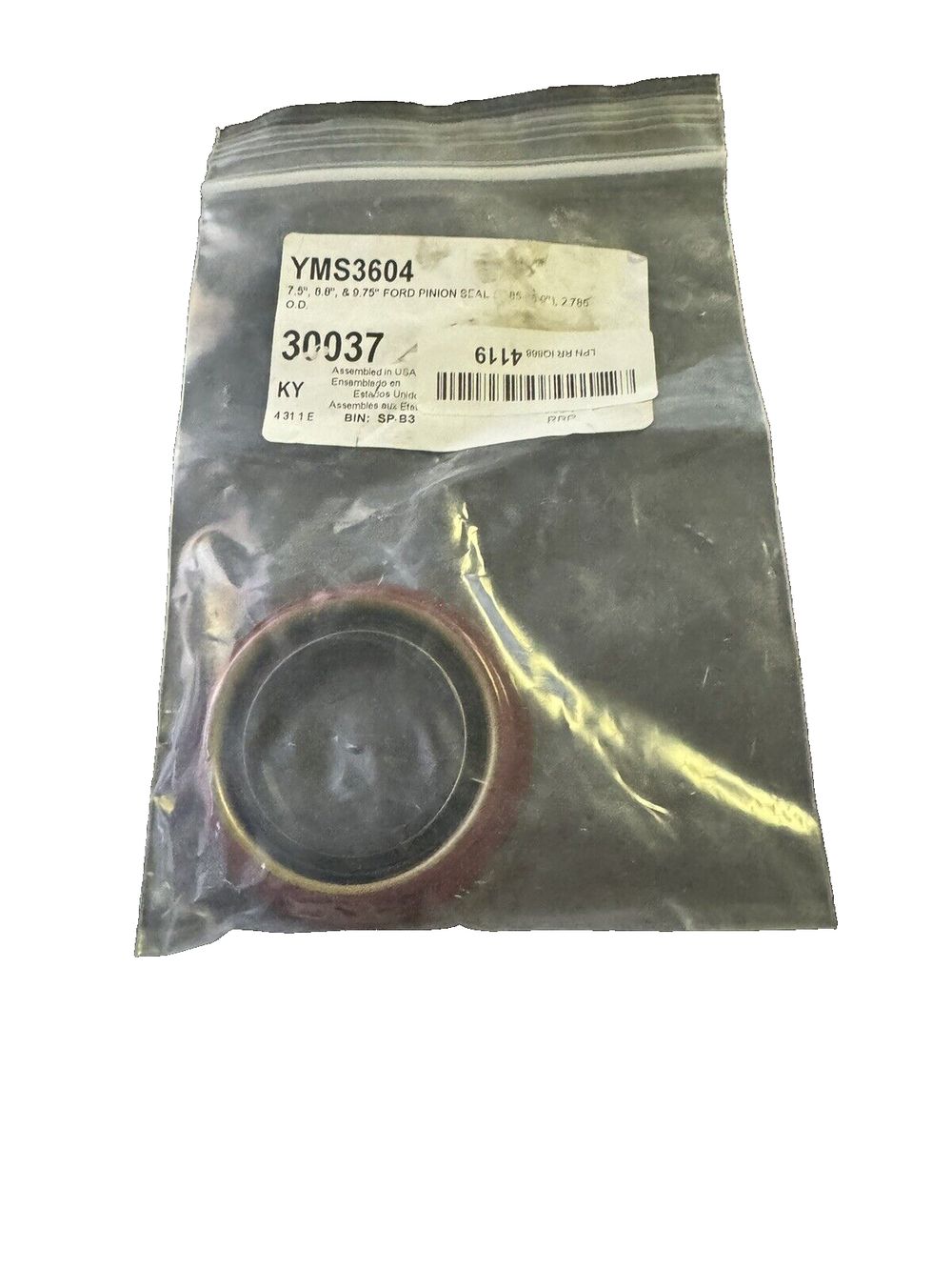 Yukon (YMS3604) Pinion Seal for Ford 7.5"-8.8"-9"-9.75" Differential – a picture of a small, black, plastic, plastic, and plastic cup
