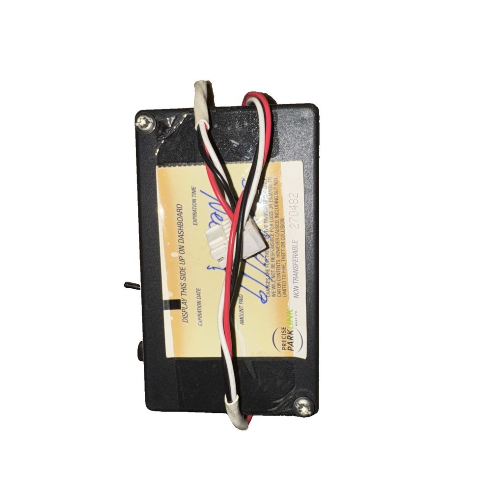 E-Waste Lot 4 Units #3 Misc Parkeon Units/ For Parts/ Scrap – a battery pack with a white wire and a black battery