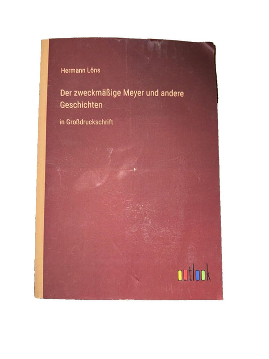 Der zweckmige Meyer und andere Geschichten: in Grodruckschrift, DaveyDooDeals – the book cover of the german language