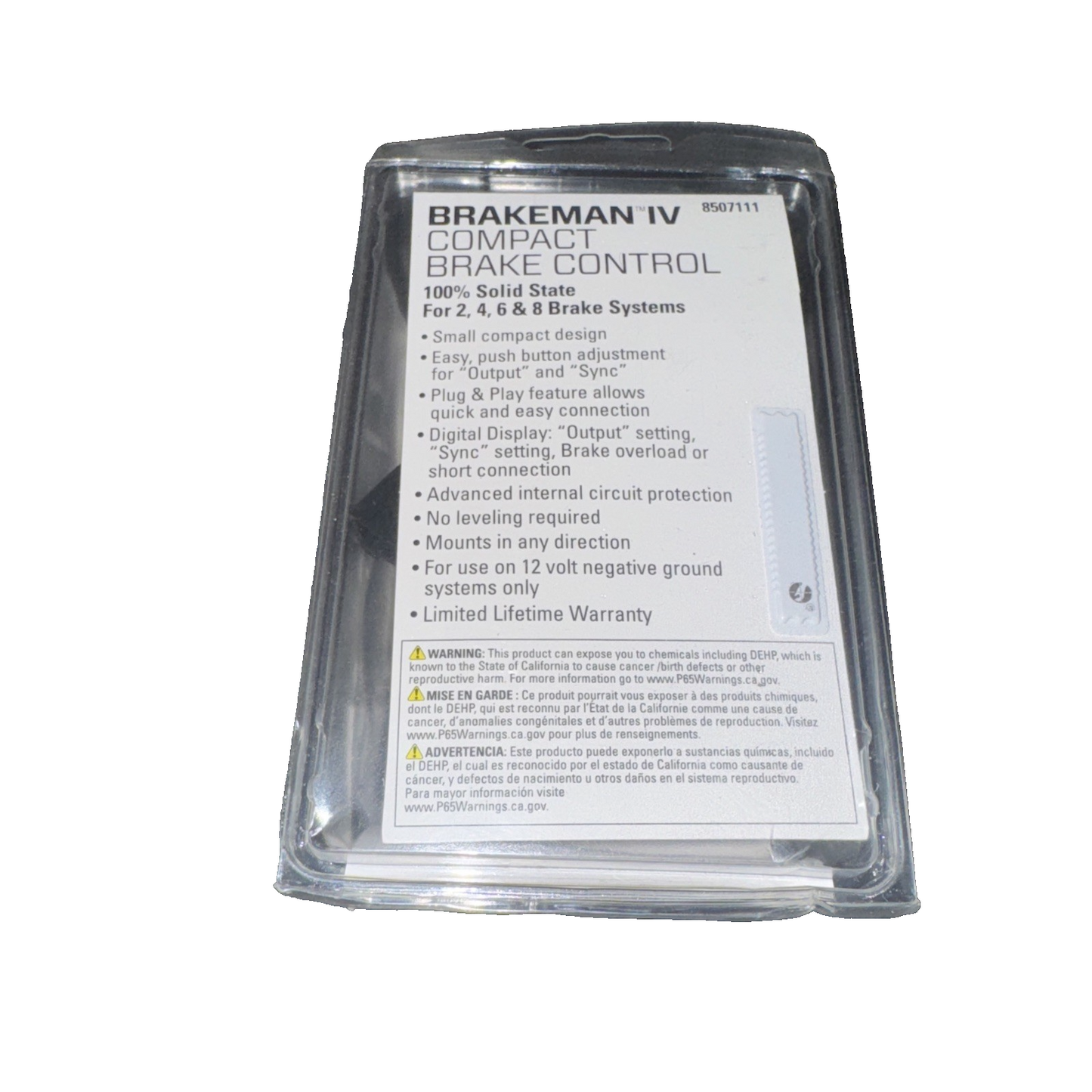 Reese Towpower 8507111 Brakeman IV Compact Brake Control, Regular, Small