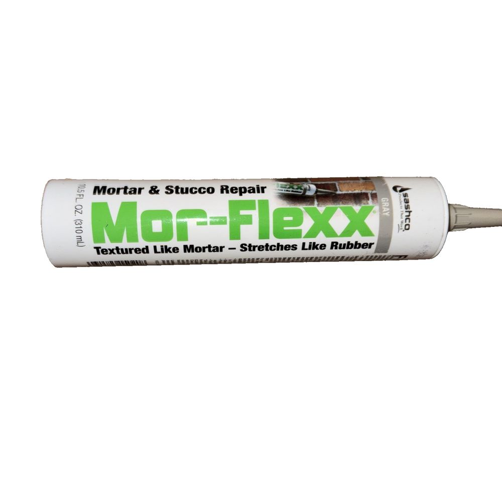 Sashco Mor-Flexx Mortar & Stucco Repair Caulk, Gray, 10.5 oz Cartridge, Sascho – moflex - moflex - moflex - moflex - moflex