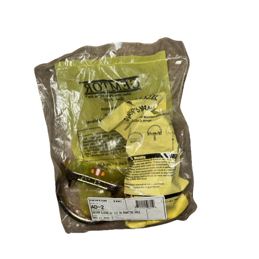 Gemtor Ad-2 Anchor D-Ring W/ 1/2 Mounting Hole
