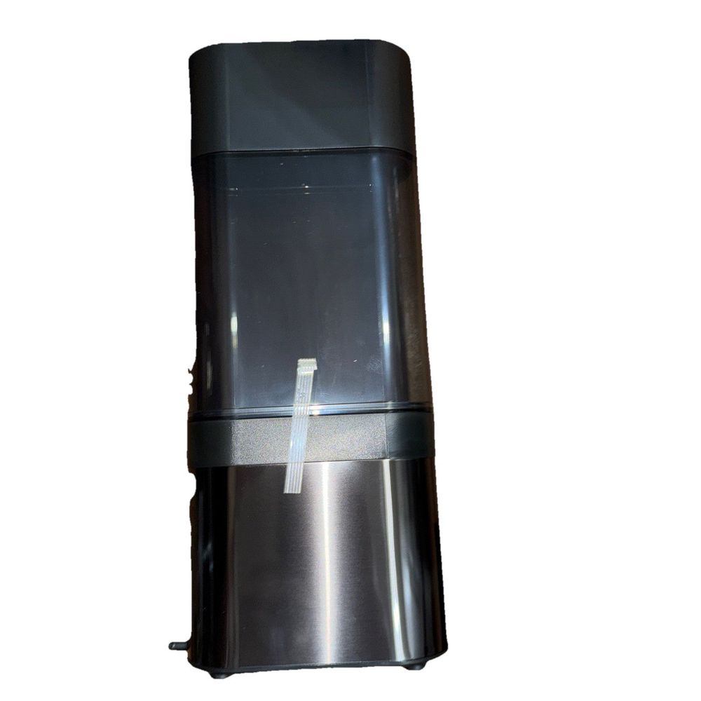GE Profile P4AAKAS Opal 2.0 Nugget Ice Maker Side Tank - Black Stainless – a black and silver water dispe