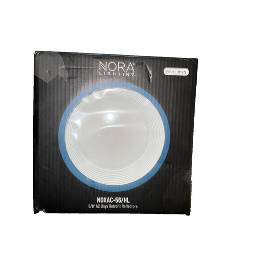 Nora Lighting Nox-563230 5/6" Onyx Led Baffle Retrofit Trim, White, 3000K