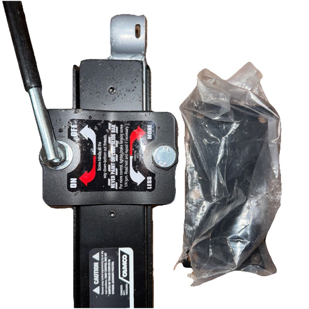 Camco 48380 Eaz-Lift Right Hand Passenger Side Sway Control Bar, DaveyDooDeals – a black plastic bag with a red handle