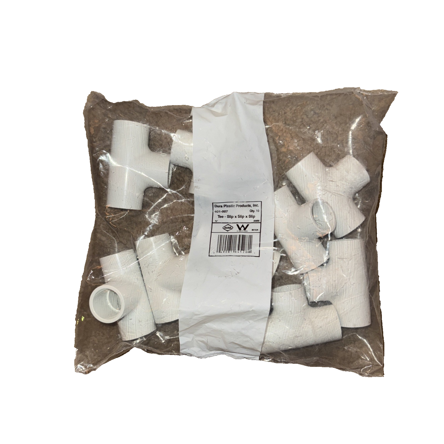 Dura Plastic PVC Tees 3/4" x 3/4" x 3/4" Slip NEW ( 10 - Pack)